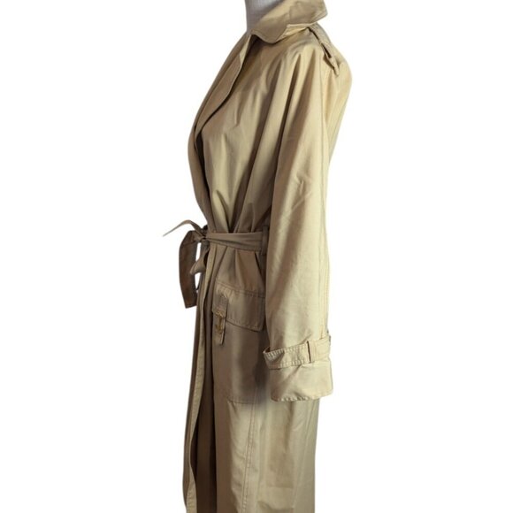 VTG Tan Trench Coat - Picture 3 of 6